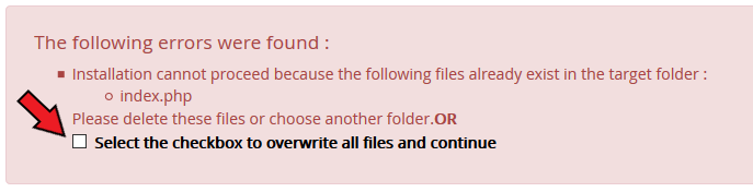 Wordpress install error