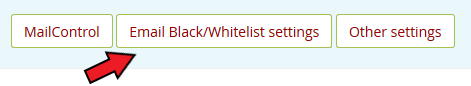 Mail Control Hvit og svarteliste