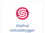 SitePad Nettsidebygger
